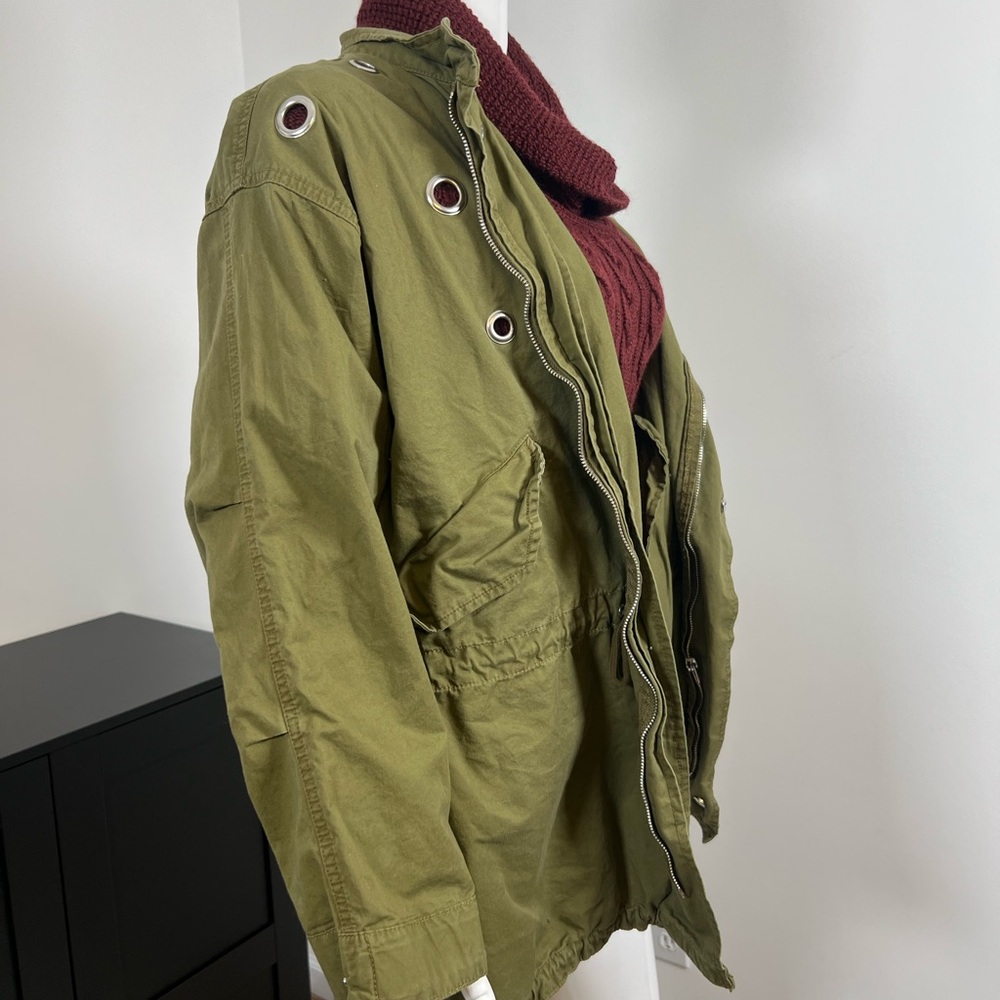 Love Tree Olive Utility Jacket - Picture 4 of 7